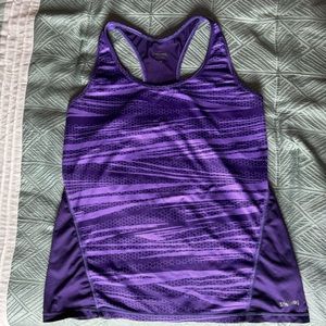 Spalding Purple Racerback Workout Tank